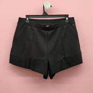 Victoria Secret VSX Knit Short Inseam 4'' Large Pure Black